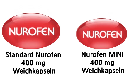 Standard Nurofen 400 mg Weichkapseln, Nurofen MINI 400 mg Weichkapseln
